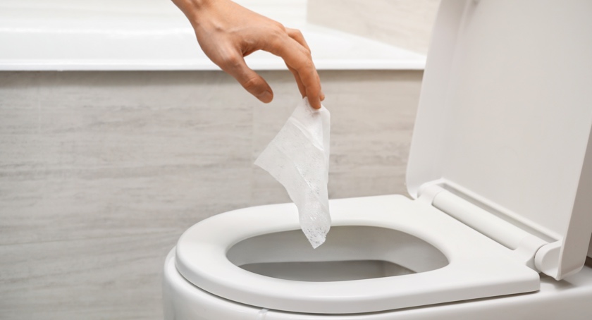 flushable wipes