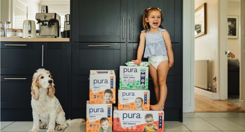 Pura Relaunches Diaper and Wipes Range